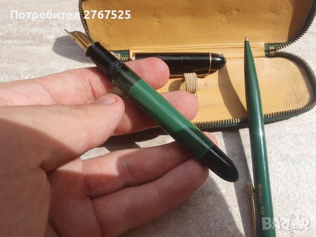 Рядък комплект Pelikan Пеликан писалка и молив, снимка 5 - Колекции - 41795101