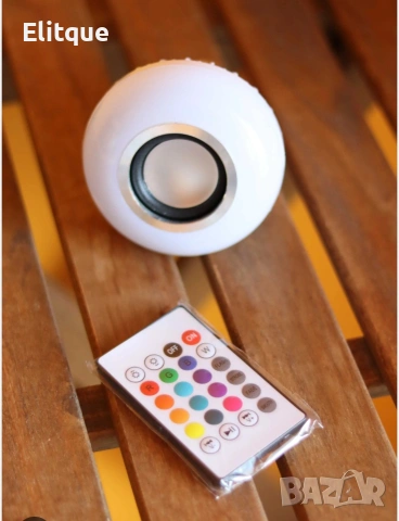 Цветна LED крушка с дистанционно управление – 16 цвята