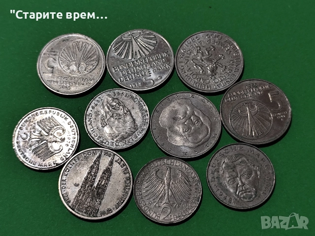 ГЕРМАНИЯ-Лот/ 10 Броя Монети, снимка 4 - Нумизматика и бонистика - 52558994