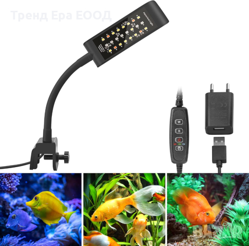 LED лампа за аквариум, снимка 1 - Оборудване за аквариуми - 44524097
