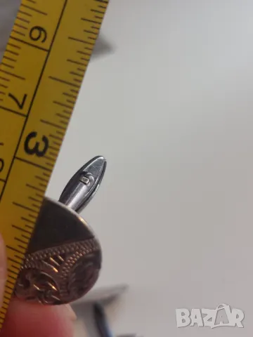 Антикварни сребърни копчета за ръкавели, снимка 5 - Колиета, медальони, синджири - 50393429