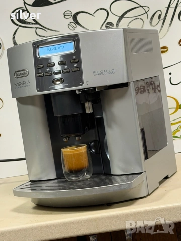 Кафемашина кафе автомат delonghi magnifica Elegance с гаранция, снимка 2 - Кафемашини - 53050389