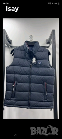 Мъжки зимен елек Паул Шарк в тъмно син цвят Л последен размер , снимка 7 - Спортни дрехи, екипи - 52791368