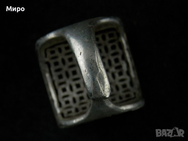 ТИБЕТ НЕПАЛ АЗИАТСКИ МЪЖКИ ПРЪСТЕН , снимка 5 - Антикварни и старинни предмети - 41432560