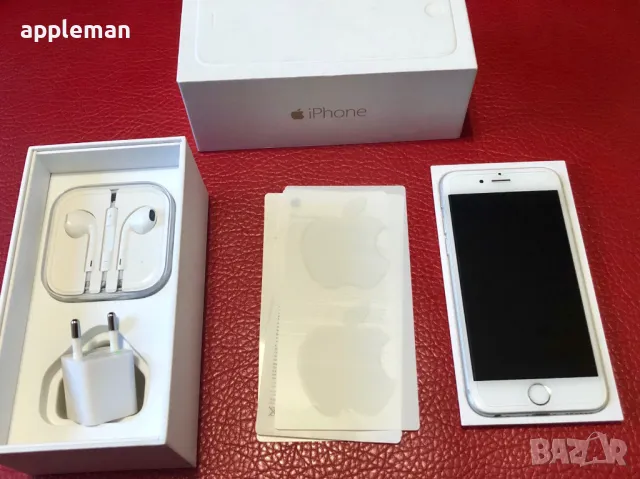 Apple iPhone 6 64GB Silver Айфон 6/64 бял батерия 100%