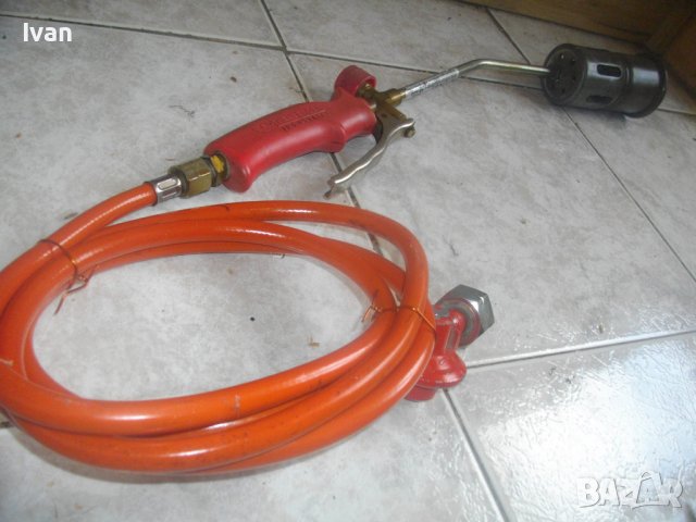 ROTHENBERGER-58 см Газова Горелка За Покриви/Хидроизолации-Немска-Профи-С Маркуч и Редуцир Вентил, снимка 2 - Други инструменти - 41443485