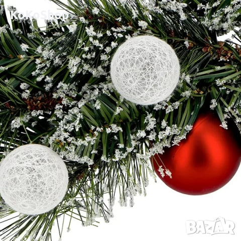 Коледен гирлянд с украса и светлини-180 см./гирлянд със светлини , снимка 2 - Декорация за дома - 52227113