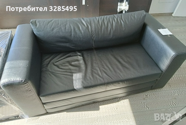 Кожен диван, разтегателен, снимка 3 - Дивани и мека мебел - 52414131