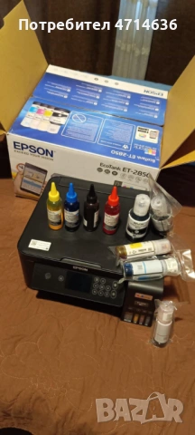 Продавам принтер цветен мастиленоструен Eco tank ET-2850