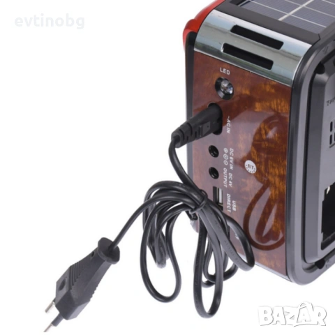 Преносимо ретро радио Golon с Bluetooth и соларен панел - мощен звук и дълъг живот на батерията, снимка 6 - Радиокасетофони, транзистори - 53787684