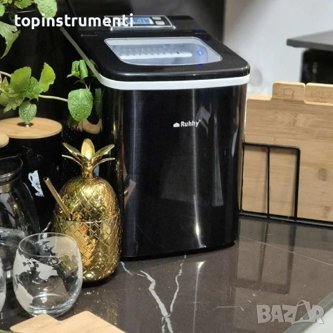 Ледогенератор Ruhhy 120W, 12 кг/24 часа, 2 размера кубчета, самопочистване, снимка 7 - Други - 51069113