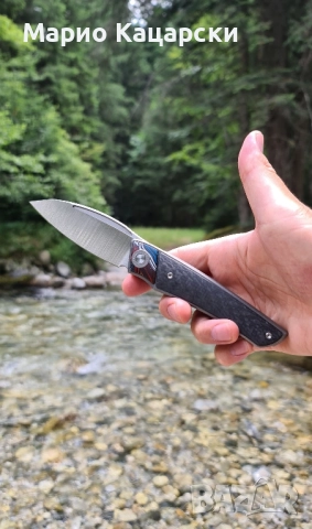 Twosun ts344 8.8см M390 стомана титан и карбон, снимка 7 - Спортна екипировка - 51739986