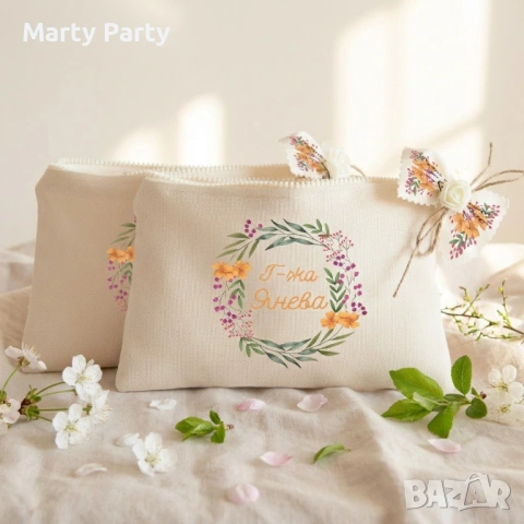 Подарък за 8 март персонализиран несесер с послание, снимка 2 - Ръчно изработени сувенири - 53275970