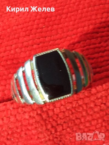 Стар СССР СКЪПОЦЕНЕН с ЧЕРЕН ОНИКС АЖУРЕН СРЕБЪРЕН ПРЪСТЕН с ПЕЧАТ за СРЕБРО 925 и Щемпел УВЮА 38735, снимка 17 - Антикварни и старинни предмети - 41741224