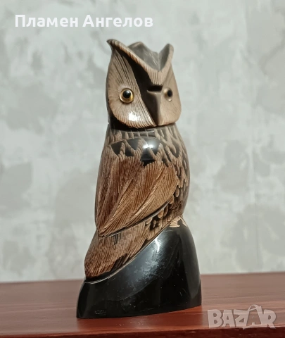 Винтидж фигурка от естествен рог, снимка 2 - Колекции - 53587488