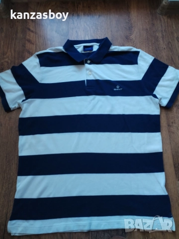 gant polo shirt - страхотна мъжка тениска XL, снимка 5 - Тениски - 52239469