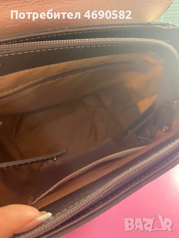 Чанта от естествена кожа в бяло, розово и сиво, снимка 9 - Чанти - 53045138