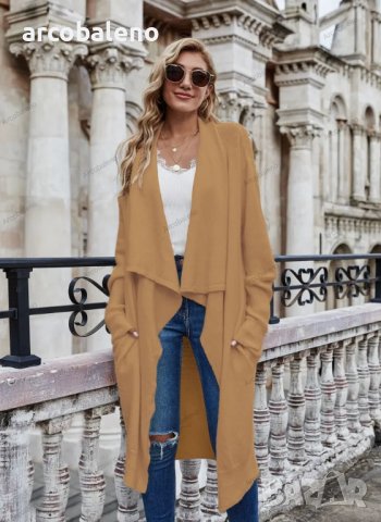 Дамска дълга, персонализирана и стилна плетена жилетка OL Tongle, 8цвята , снимка 13 - Жилетки - 41975648