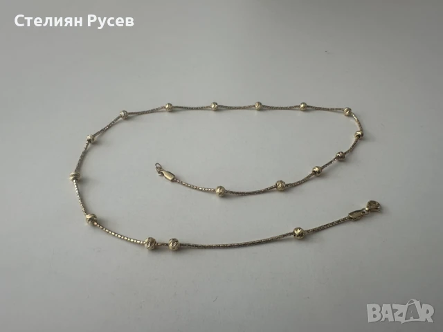  3.91гр дамско златно колие / синджир / ланец / злато / златен / GOLD 585 / 14 карата  