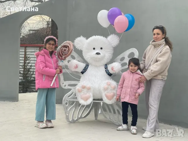 Намалена! Декоративна голяма мечка с близалка, снимка 8 - Други - 49160430