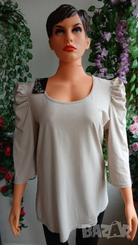 Дамски блузи с буфон ръкав., снимка 5 - Блузи с дълъг ръкав и пуловери - 51925206