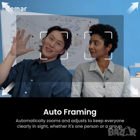 Insta360 Link 2C Pro – 4K уеб камера за PC/Mac, 1/1.3” сензор, HDR, снимка 4 - Други - 53384041