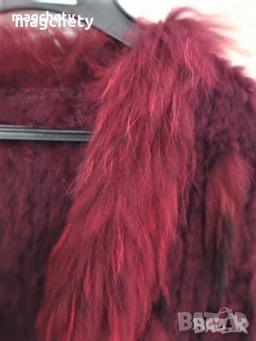 Дамски елек естествена кожа- заек, снимка 3 - Елеци - 34680986