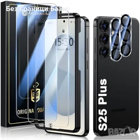 Нови 2+2 комплект закален стъклен протектор за Samsung Galaxy S25+ Самсунг