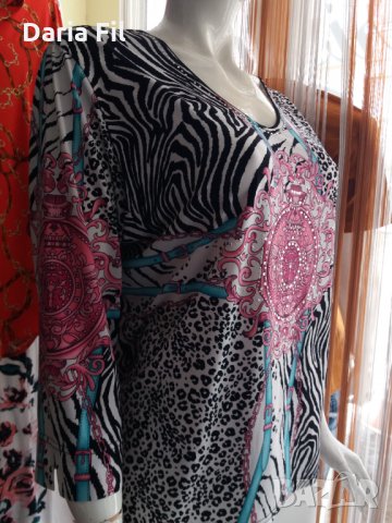 Блуза от тънко еластично трико размер 2ХЛ/3ХЛ, снимка 4 - Тениски - 35927872