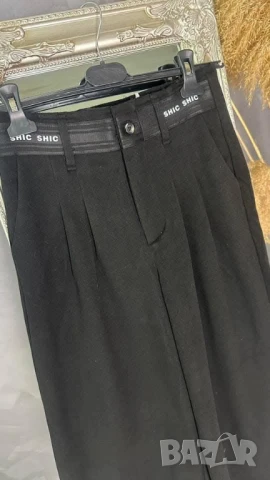 плътен панталон с ефектна талия , снимка 2 - Панталони - 50879371