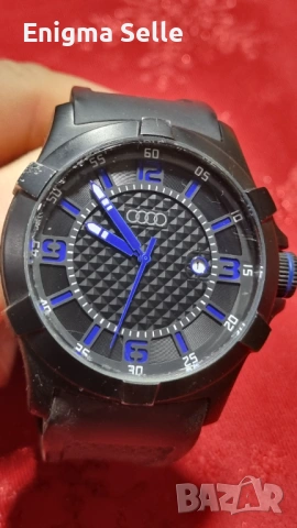 Дизайнерски ръчен часовник audi , снимка 2 - Мъжки - 53479441
