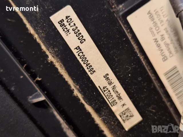 TCon BOARD ,13Y_S120PMB4C2LV0.2,TOSHIBA 40L7335D for 40inc DISPLAY 96.40S03.003, снимка 4 - Части и Платки - 47425602