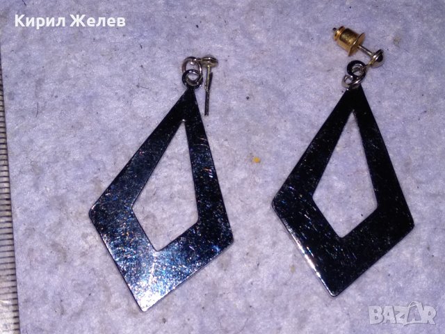 ЕФЕКТНИ РОЧБОИДНИ СРЕБРИСТИ ВИНТИДЖ ОБЕЦИ СЕДЕФЕН ТИП от БЛАГОРОДНА СТОМАНА МНОГО КРАСИВИ 37012, снимка 3 - Обеци - 41483925