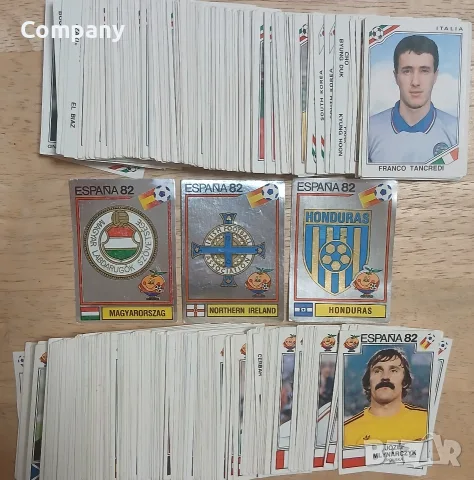 Лот 518 стикера Mexico 1986 Spain 1982 Panini Панини