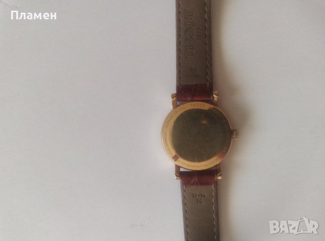 Дамски кварцов часовник  Tissot 1853 T 109210A със златно покритие, снимка 5 - Дамски - 39086203