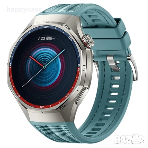 Силиконово-текстилна каишка за Huawei Watch GT6 Pro 46 mm. , снимка 5 - Каишки за часовници - 53838300