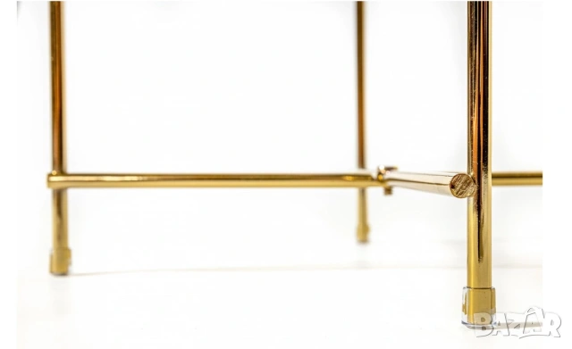 Помощна масичка , златисто с огледало, снимка 3 - Маси - 53672086