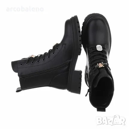 Дамски боти с връзки , снимка 2 - Дамски боти - 48166843