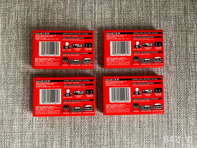 Нови 5 аудио касети Maxell UR90 / 90 минути, снимка 7 - Други - 49820738