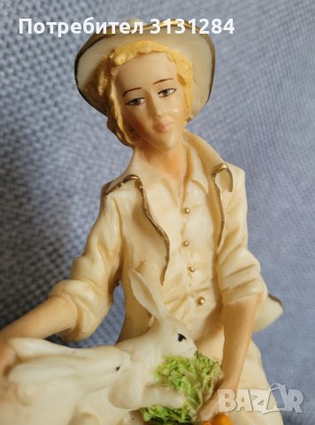 Антикварна Колекционерска Статуетка А.Belcari Каподемонте Италия, снимка 7 - Колекции - 42561571