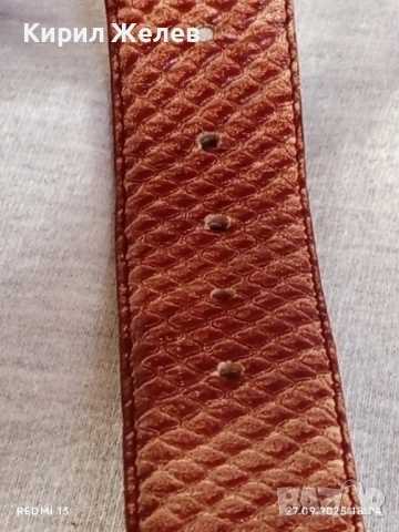 Луксозен кожен колан SOFARI COLLECTION USA перфектно състояние 49402, снимка 6 - Колани - 51858954
