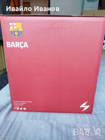 Scorpion Exo R1 Evo Air FC Barcelona Размер L, снимка 14 - Аксесоари и консумативи - 53720506