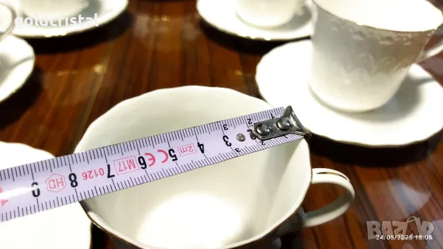 Стар български костен порцелан Бононя Ралица чаши за чай кафе , снимка 6 - Антикварни и старинни предмети - 50415598
