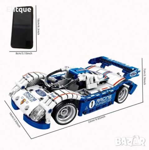 Конструктор с много части - Полицейска или състезателна кола, снимка 10 - Коли, камиони, мотори, писти - 52778308