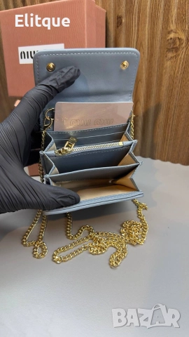 чанта / портмоне miu miu в кутия  от естествена кожа , снимка 6 - Чанти - 52940421