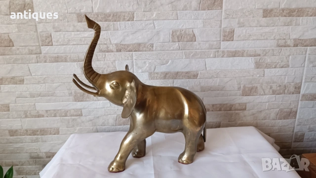 Голяма фигура на слон - месинг - 32см