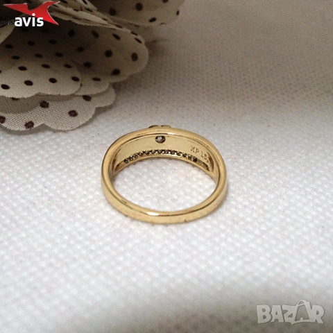 Пръстен с 14К златно покритие 224854, снимка 2 - Пръстени - 53854161