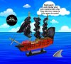 Нов детски комплект пиратски кораб за сглобяване рисуване деца 8+ играчка, снимка 4