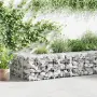 vidaXL Габионна стена с капаци, поцинкована стомана, 900x50x50 см, снимка 2