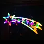 604 Светеща коледна украса за стена голяма звезда комета 66 LED лампички 75см, снимка 1
